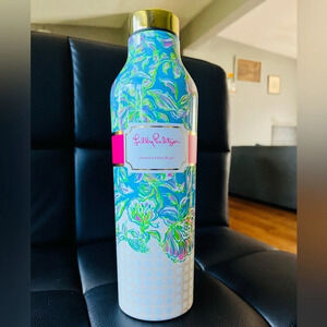 Lilly Pulitzer Floral Stainless Steel Double Wall Insulated Water Bottle NWT